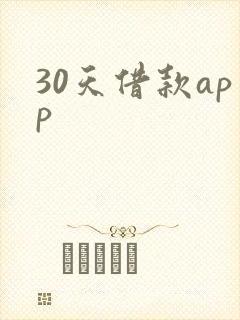 30天借款app