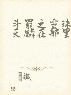 斗罗之灵珠神剑天麟在那里更新