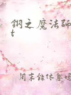 钢之魔法师txt