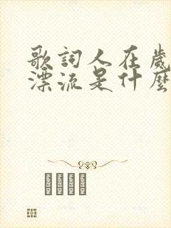 歌词人在岁月里漂流是什么歌