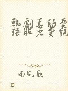 韩剧真的爱你国语版免费观看