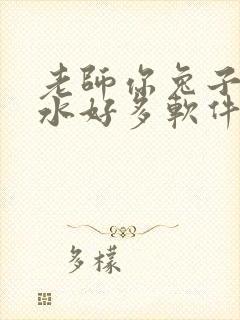 老师你兔子好软水好多软件