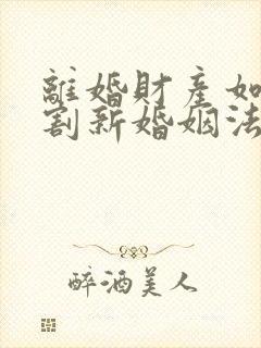 离婚财产如何分割新婚姻法2025年一方出轨