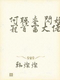 何聪睿 闪婚成宠首富大佬爱上我