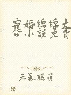 宠婚绵绵大牌老公小说免费阅读