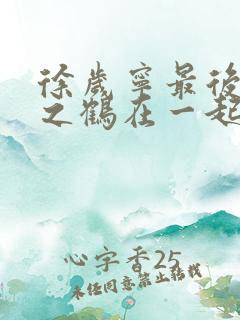 徐岁宁最后和洛之鹤在一起了吗