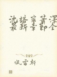 沈榕宁萧泽小说最新章节全文阅读