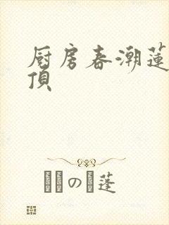 厨房春潮莲花坐顶