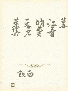 叶天明江暮婉全集免费看