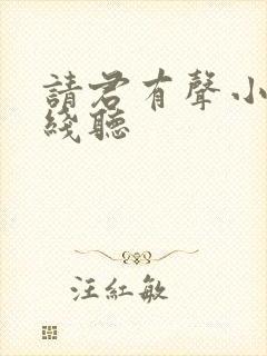 请君有声小说在线听