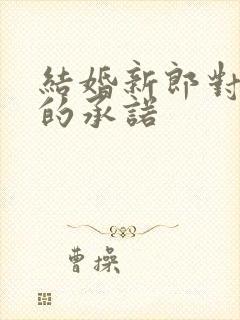 结婚新郎对新娘的承诺