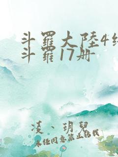 斗罗大陆4终极斗罗17册