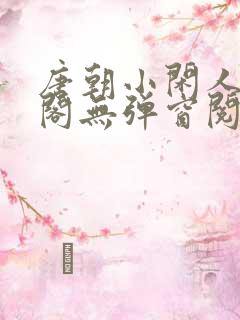 唐朝小闲人笔趣阁无弹窗阅读