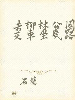 去柳林公园坐公交车坐几路