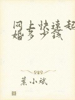 网上快速起诉离婚多少钱