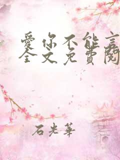 爱你不能言小说全文免费阅读