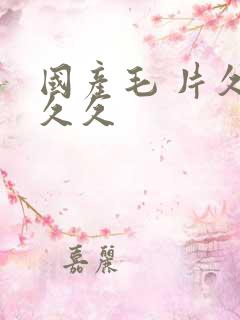 国产毛 片久久久久