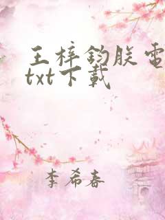 王梓钧朕电子书txt下载