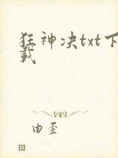 狂神决txt下载