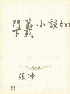 门第小说txt下载
