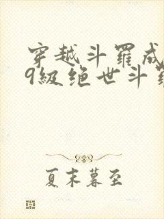 穿越斗罗成为99级绝世斗罗