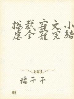 总裁宠文小说无虐全宠完结