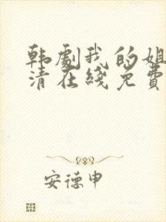 韩剧我的姐姐高清在线免费观看