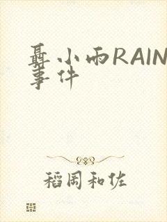 聂小雨RAIN事件