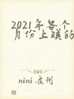 2021年各个月份上映的电影