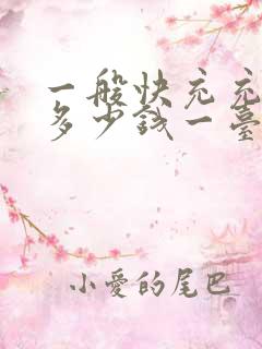 一般快充充电桩多少钱一台