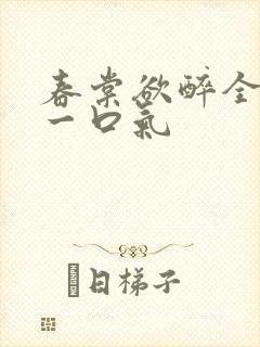 春棠欲醉全集 一口气