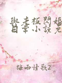 与老板闪婚后的日常小说免费阅读