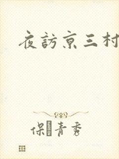夜访京三村