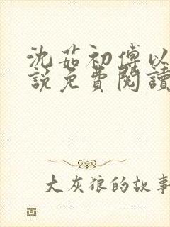 沈茹初傅以谦小说免费阅读最新章节