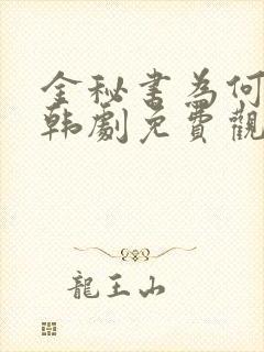 金秘书为何那样韩剧免费观看全集国语