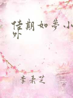 佳期如梦小说番外