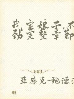 我家娘子,不对劲完整章节下载