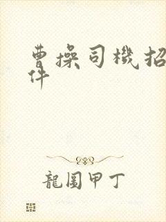 曹操司机招募条件