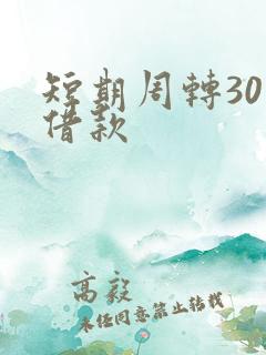 短期周转30天借款