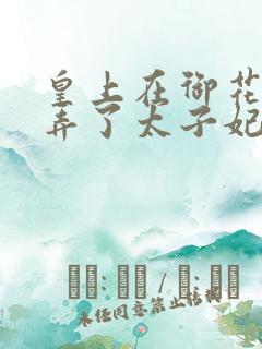 皇上在御花园c弄了太子妃