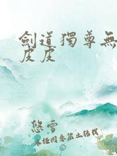 剑道独尊无弹窗皮皮