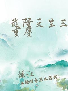 武隆天生三桥到重庆