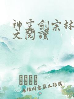神霄剑宗林枫全文阅读