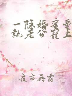 一隐婚蜜爱:偏执老公宠上瘾