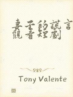 妻子的谎言免费观看短剧