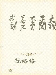 我真不是大佬小说免费阅读