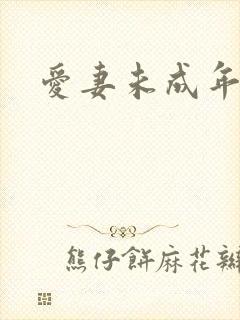 爱妻未成年
