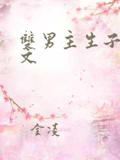 双男主生子甜宠文