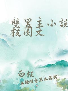 双男主小说推荐校园文