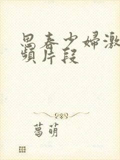 思春少妇激情视频片段